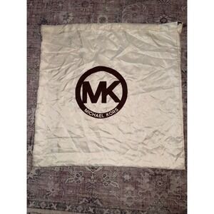 Michael Kors MK Dust Bag Pouch Travel Storage Organizer Beige Large 22"x22" EUC